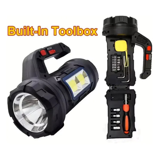 Linterna Reflectora LED Multiherramienta con Luz de Alta Intensidad